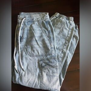 American Eagle Cargo Style Jean Jogger Pants